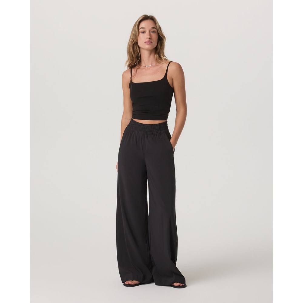 Vuori Villa Wideleg Pant Womens Larg NWT High Rise Relaxed Athleisure Black - Picture 4 of 10